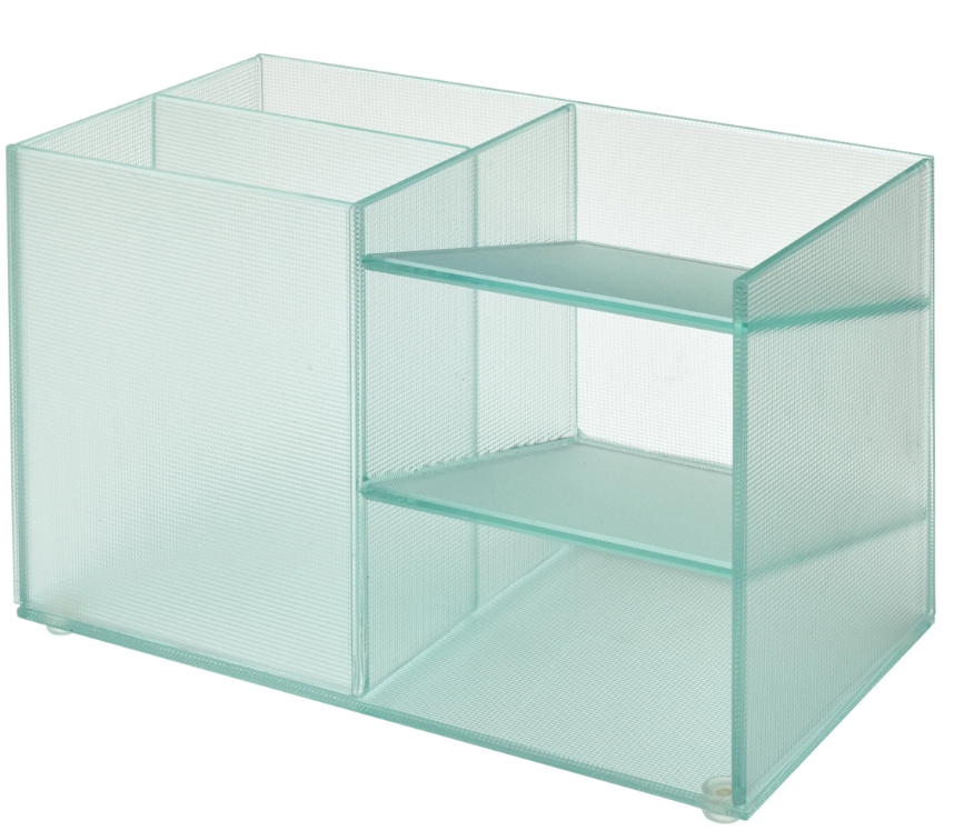 Frosted Glass Desk Organizer