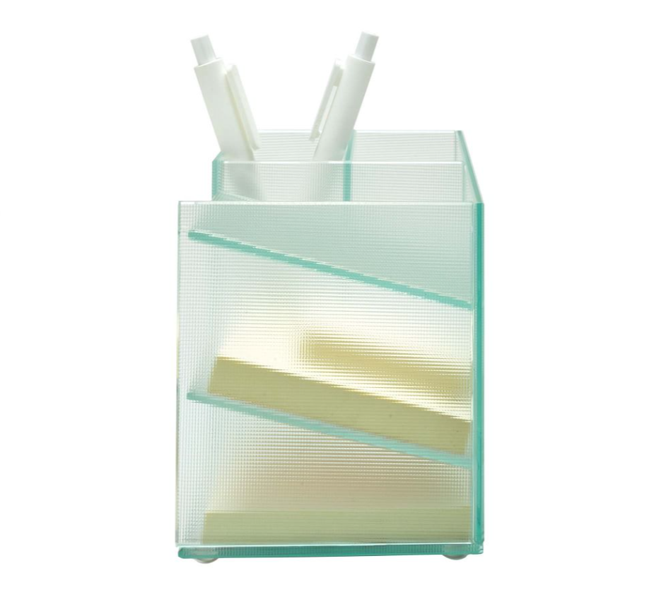 Frosted Glass Desk Organizer