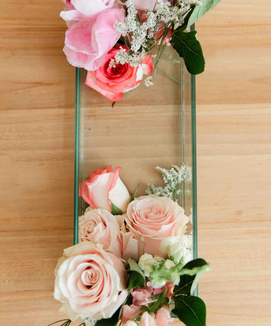 Glass Trough Vase