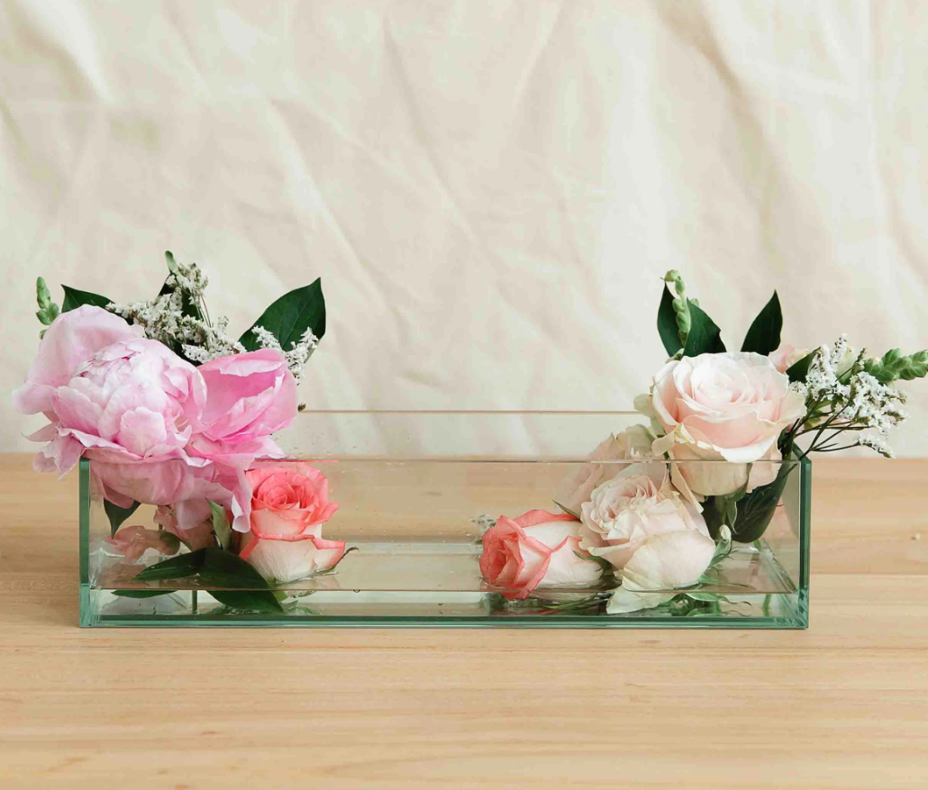 Glass Trough Vase