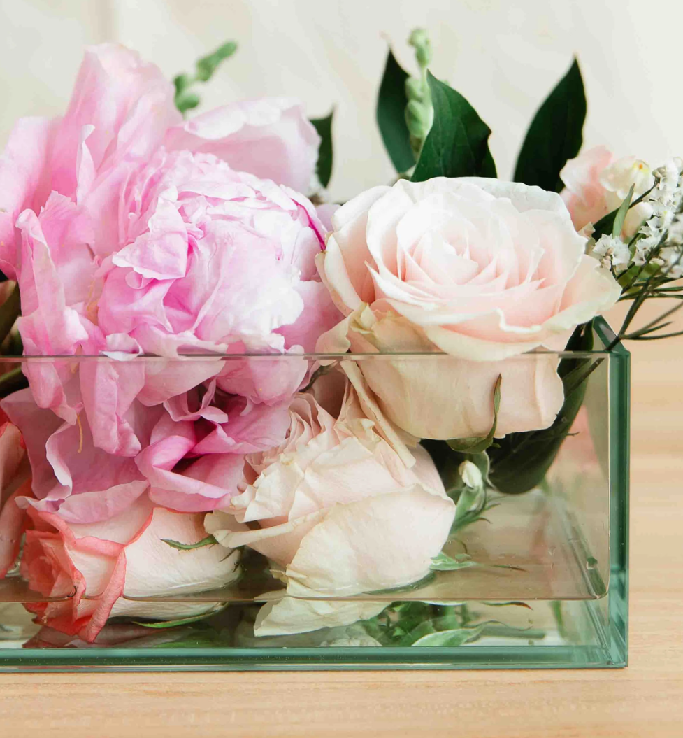 Glass Trough Vase
