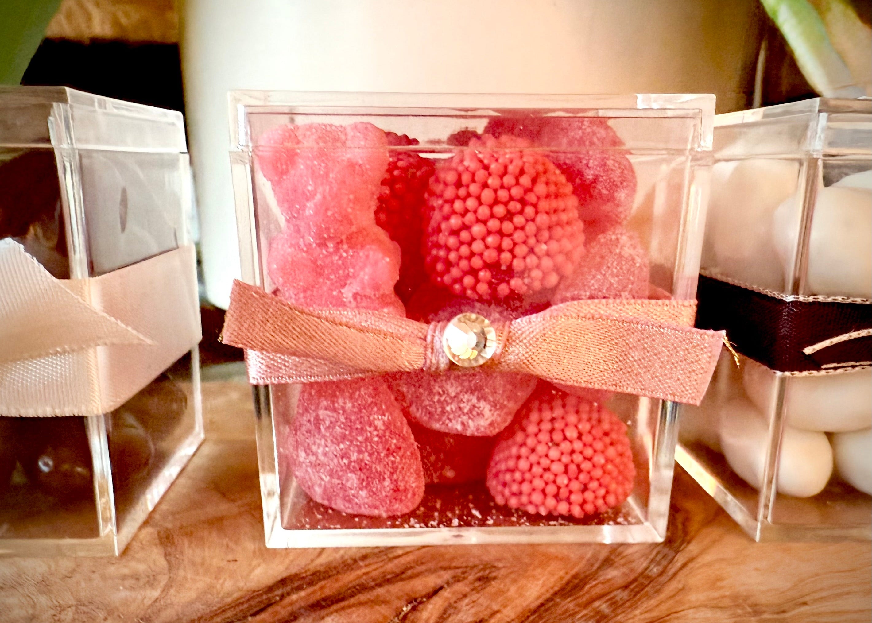 Jewel Box Assorted Jellies: Strawberry & Cherry Gummy Candy